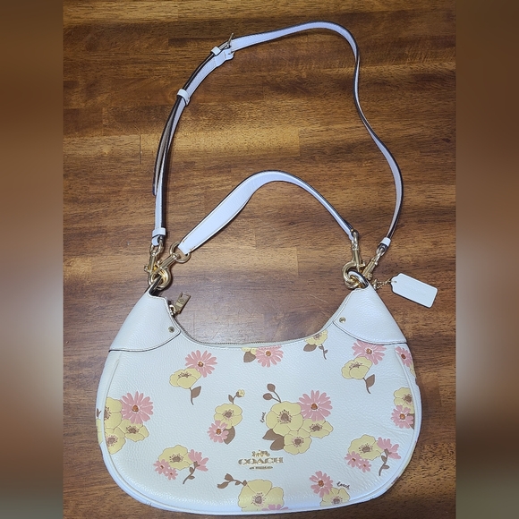 Coach Handbags - Coach Mara Hobo Floral Cluster Leather Purse
